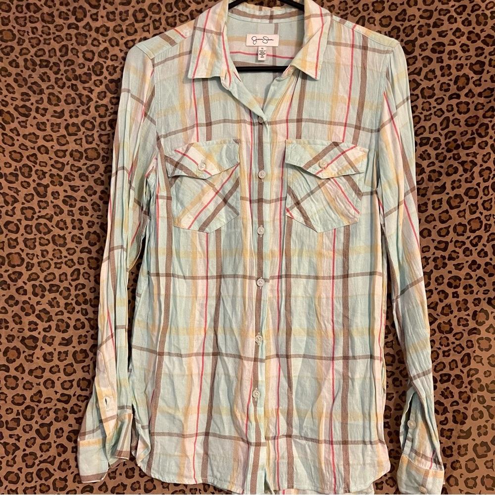 Jessica Simpson flannel Size S